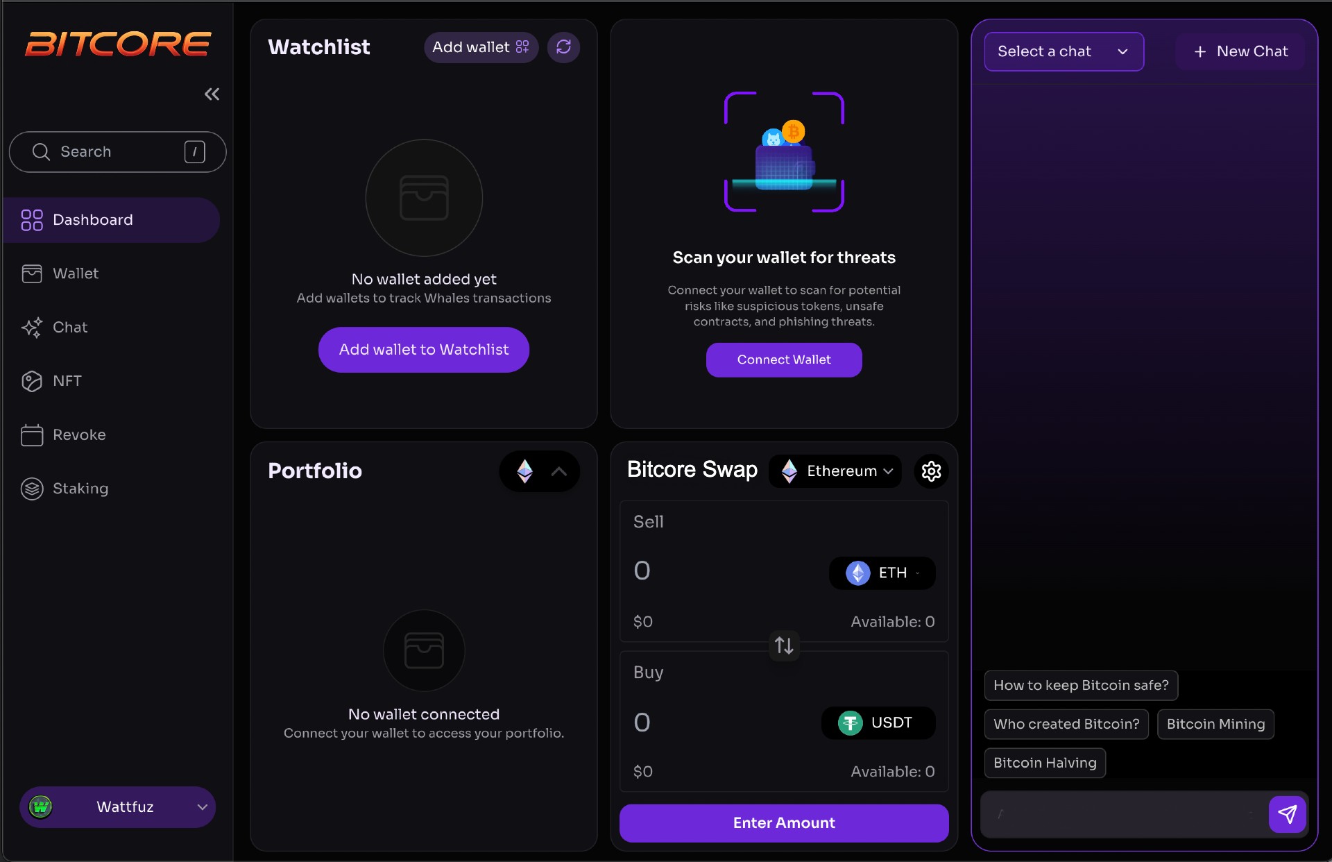 Bitcore Smart Wallet